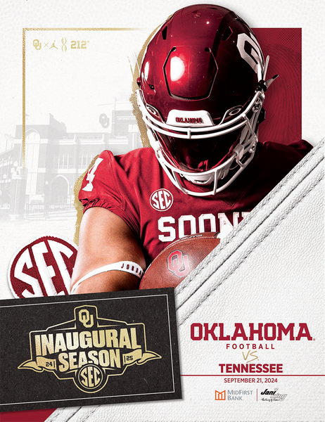 2024 Oklahoma vs. Tennessee Souvenir Program