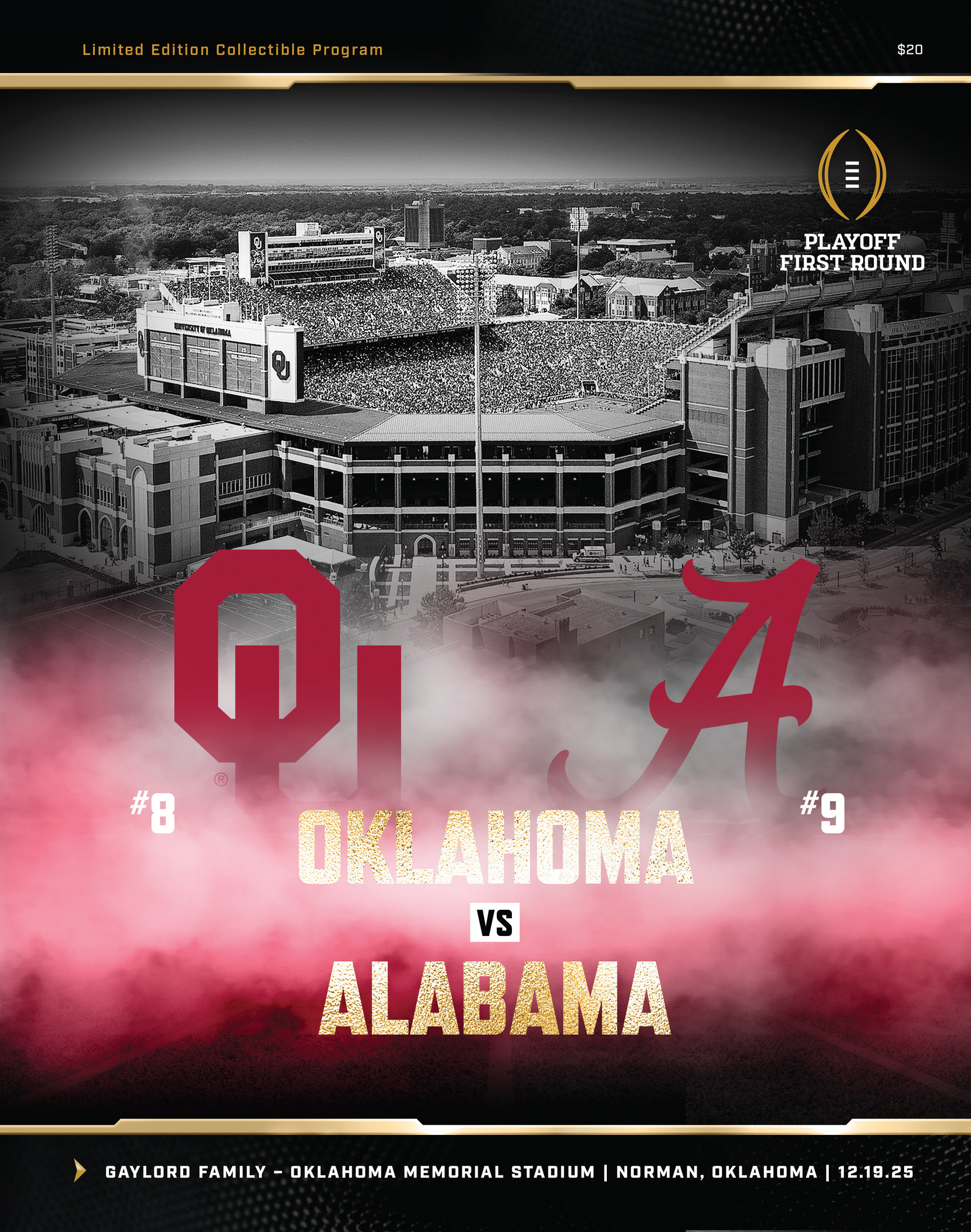 2025 College Football Playoff Program - Oklahoma vs Alabama – LEARFIELD ...