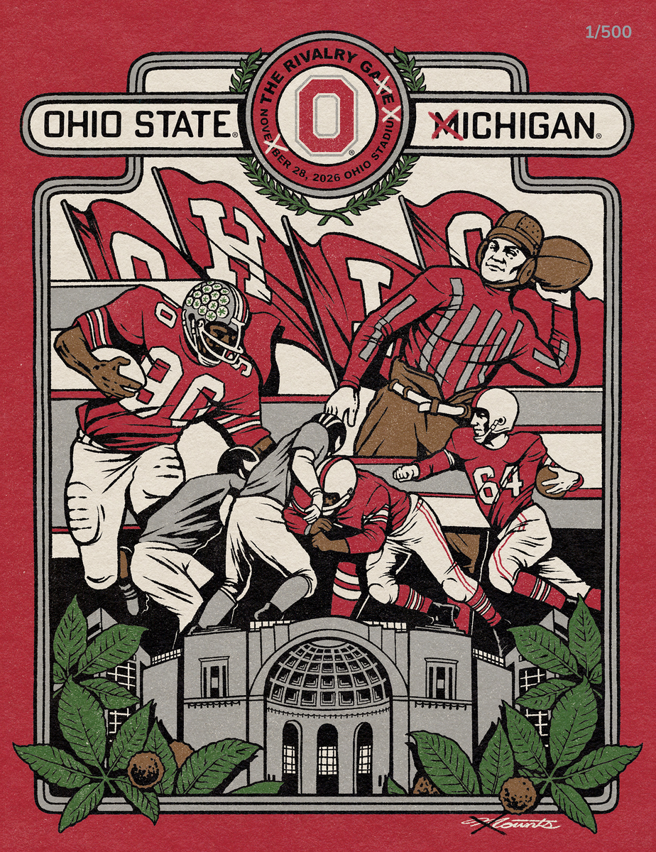 Mi File 95/500 2026 Ohio State vs Michigan Special Edition Souvenir Program Au ...