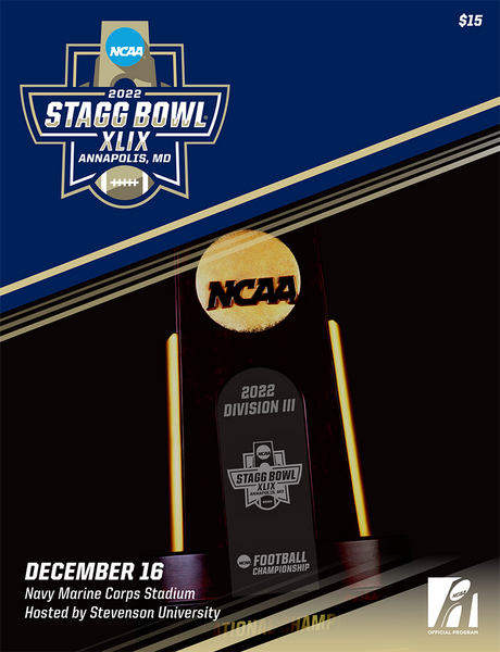 2022 NCAA Division III Football Championship Stagg Bowl Program
