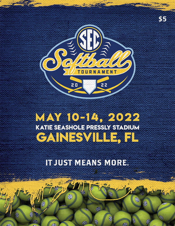 2022 SEC Softball Tournament Program LEARFIELD Publications Store